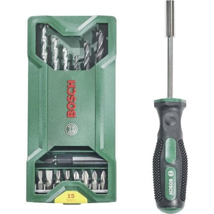 BOSCH 2607017654 - Coffret mixte Mini-X-Line et tournevis manuel (15 pcs.)