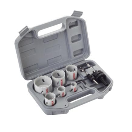 BOSCH 2608580868 - Coffret de 9 scies trépans HSS bimétal pour électricien, 20 - 68 mm