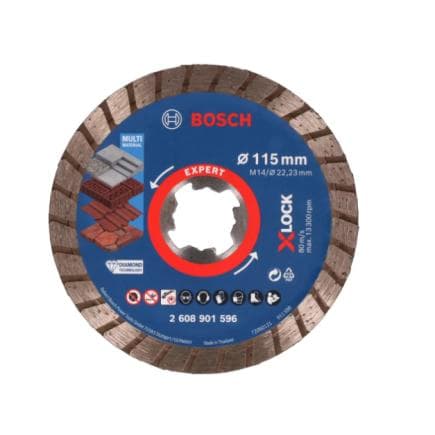 BOSCH 2608901596 - Disque à tronçonner diamanté X-LOCK EXPERT MultiMaterial