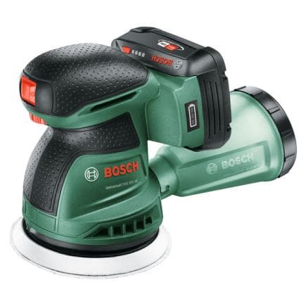 BOSCH 06033E4102 - UniversalOrbit 18V-20 - ponceuse orbitale aléatoire sans fil 18V (avec batterie et chargeur de 2,5 Ah)