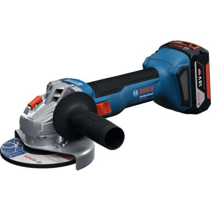 BOSCH 06019N9002 - GWS 18V-8 PRO - meuleuse sans fil 18V dans l’étui (avec 2 piles 4Ah et chargeur)