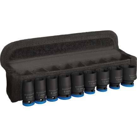 BOSCH 2608003034 - Jeu de douilles PRO Impact Standard 1/4" (9 pièces)