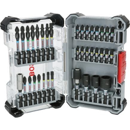 BOSCH 2608522517 - Ensemble de pinces PRO pour tournevis d’impact (36 pièces) (multipack)