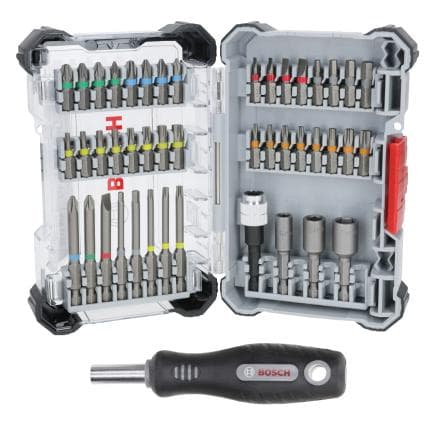 BOSCH 2607017733 - Embout de tournevis supplémentaire fixé à l’écran (44+1 pièces)