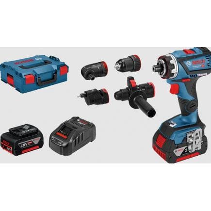 BOSCH 06019G7100 - GSR 18V-60 FC - Perceuse sans fil 18V en coffret avec 2 batteries 5Ah, chargeur, broche et accessoires, 0 - 600 / 0 - 1.900...