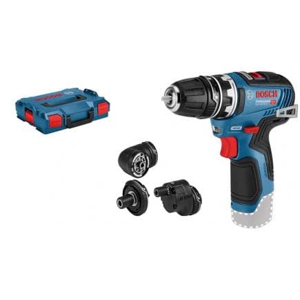BOSCH 06019H3003 - GSR 12V-35 FC - Perceuse sans fil 12V en coffret avec broche et accessoires sans batterie, 0 - 460 / 0 - 1.750 rpm, ø vis max....