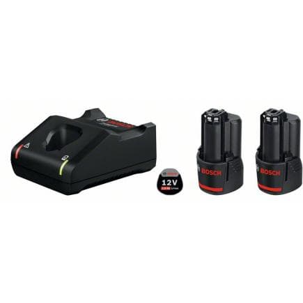 BOSCH 1600A019R8 - Kit de démarrage 12 V avec 2 batteries GBA 12V 2.0Ah et un chargeur GAL 12V-40