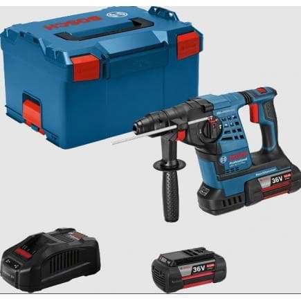 BOSCH 061190600B - GBH 36 VF-LI Plus - Perforateur sans fil avec SDS plus 36 V 3,2 J en coffret avec 2 batteries 6Ah et chargeur