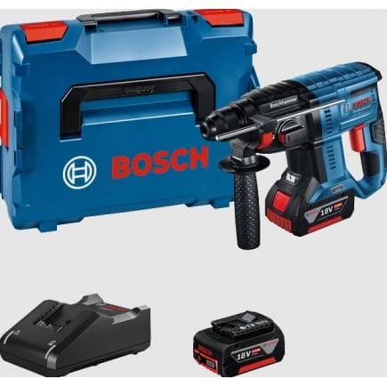 BOSCH 0611911102 - GBH 180-LI - Perforateur sans fil avec SDS plus 18V 2 J en coffret avec 2 batteries 4Ah et chargeur