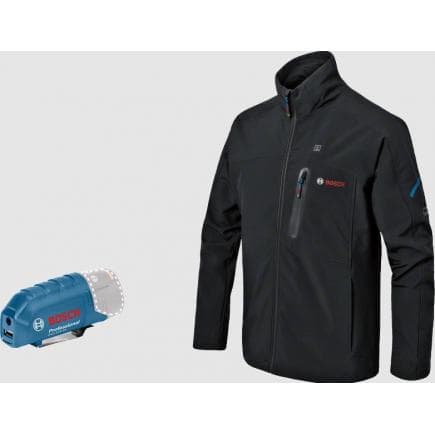 BOSCH 06188000E1 - GHJ 12+18V XA - Veste chauffante 12V noire sans batterie