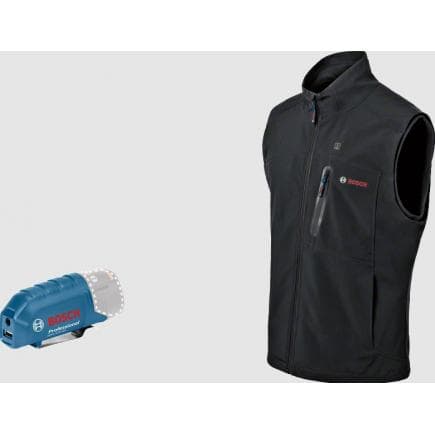 BOSCH 06188000EE - GHV 12+18V XA - Gilet chauffant 12V noir sans batterie