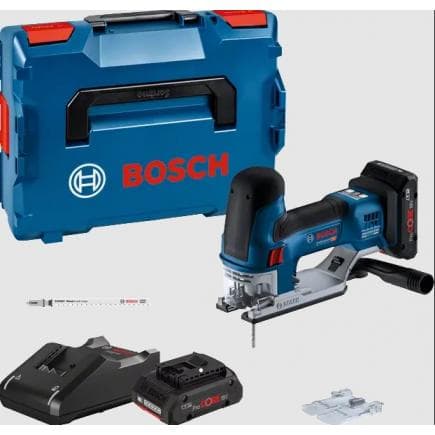 BOSCH 06015B0002 - GST 18V-155 SC - Scie sauteuse sans fil en coffret avec batteries et chargeur
