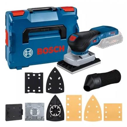 BOSCH 06019L0101 - GSS 18V-13 - Ponceuse orbitale sans fil 18V en mallette avec sac à poussière sans batterie