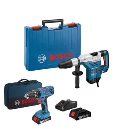 BOSCH 0615990N2L - Set avec perforateur GBH 5-40 DCE et tournevis GSB 18V-21