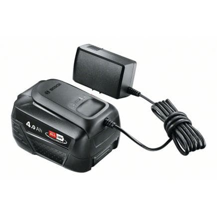 BOSCH 1600A024Z5 - Kit de démarrage 18V avec batterie Li-ion 4,0 Ah et chargeur AL 18V-20