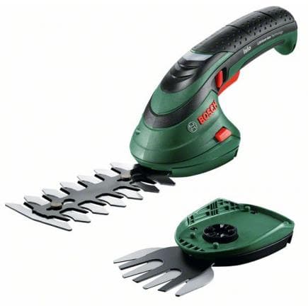 BOSCH 0600833108 - Isio - Set cisaille à arbustes et tondeuse à batterie 3,6 V