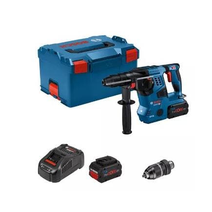 BOSCH 0611921003 - GBH 18V-28 CF PROFESSIONAL - Marteau perforateur sans fil avec accessoire SDS PLUS (avec 2 batteries et chargeur)