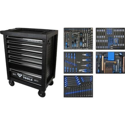 BRILLIANT TOOLS BT153347 - Servante d’atelier avec 7 tiroirs et outils (347 pcs.)