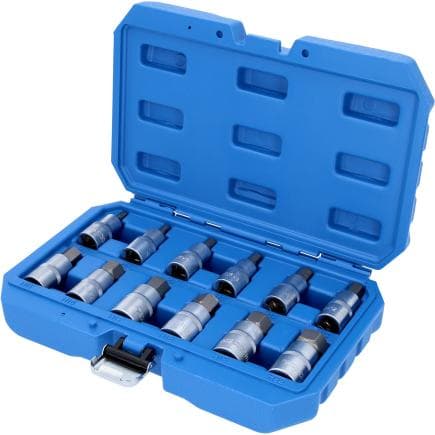 BRILLIANT TOOLS BT022012 - Jeu de douille 6 pans creux 1/2" 5 - 22 mm (12 pcs.)