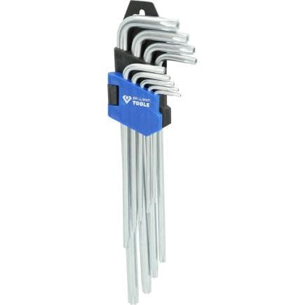 BRILLIANT TOOLS BT044019 - Jeu de clés mâles coudées Torx® longues (9 pcs.)