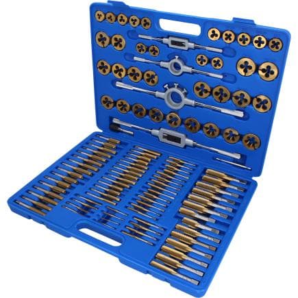 BRILLIANT TOOLS BT101985 - Jeu de tarauds et filières TiN (110 pcs.)