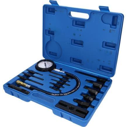 BRILLIANT TOOLS BT581000 - Coffret de contrôle de compression pour moteurs diesel (18 pcs.)