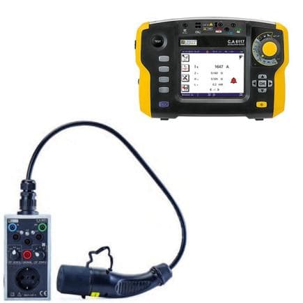 CHAUVIN ARNOUX 11-0000-622 - Kit multifonction pour vérifier la sécurité des systèmes électriques EV PRO CA 6651 + C.A6117