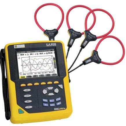 CHAUVIN ARNOUX P01160592 - C.A 8336MA - Analyseur de réseau triphasé 5V/4I avec Rogowsky MiniFlex MA194