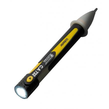 CHAUVIN ARNOUX P01191745Z - CA 732 Testeur de tension numérique sous blister avec batteries d'1,5 V et manuel d'utilisation en 5 langues