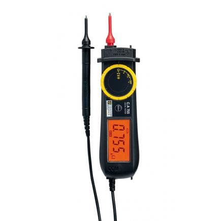 CHAUVIN ARNOUX P01191755 - CA 755 Testeur de tension numérique avec pointes fines de mesure (R/N), 2 batteries 1,5 V et le manuel d'utilisation en...