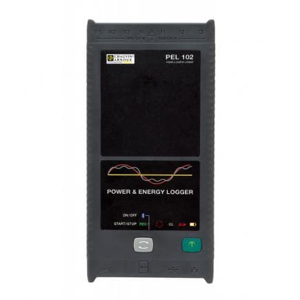 CHAUVIN ARNOUX P01157150 - PEL102MA Enregistreur de puissance et d'énergie triphasé pour les mesures sur les systèmes DC, 50Hz, 60Hz et 400Hz avec...