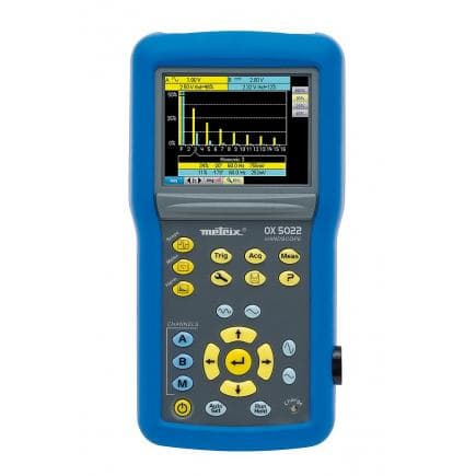 CHAUVIN ARNOUX OX5022-CK - Portable 2-way isolated oscilloscope 600V Cat. III with color display and 20MHz bandwidth OX 5022 with USB/optical...