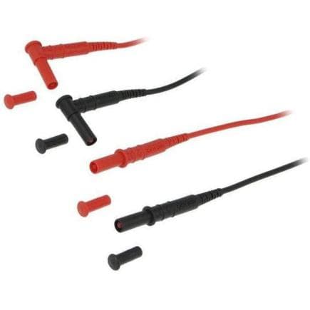CHAUVIN ARNOUX P01295289Z - Cordon droit / 90° PVC Rouge / Noir