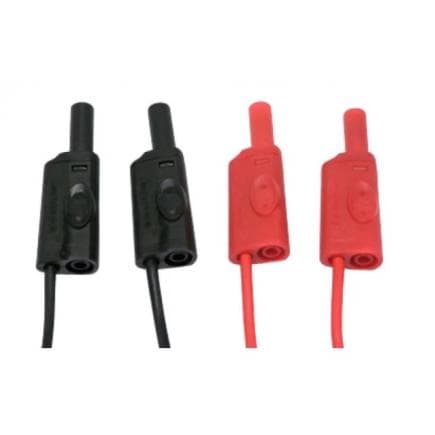CHAUVIN ARNOUX P01295290Z - Cordon PVC droit / droit rouge / noir