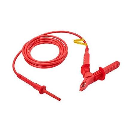 CHAUVIN ARNOUX P01295517 - Câble haute tension 15kV avec crocodile rouge