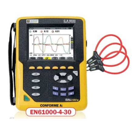 CHAUVIN ARNOUX 11-0000-404 - 8333MA - Analyseur de réseau 4V/3I et MiniFlex MA193