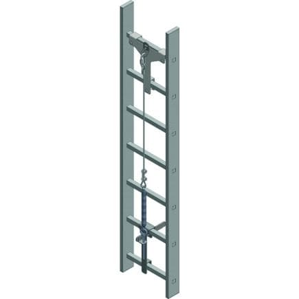DELTA PLUS AN701 - Kit de fixation centrale pour ligne de vie d’échelle