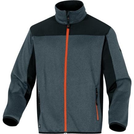 DELTA PLUS BEAVEGOPT - Veste polaire effet pull et softshell BEAVER GRIS-ORANGE