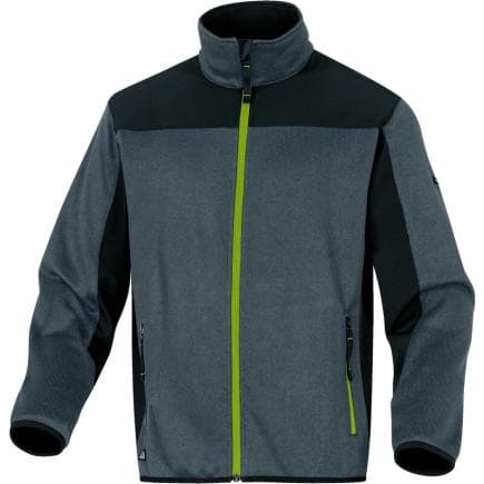 DELTA PLUS BEAVEGVXX - Veste polaire effet pull et softshell BEAVER GRIS-VERT