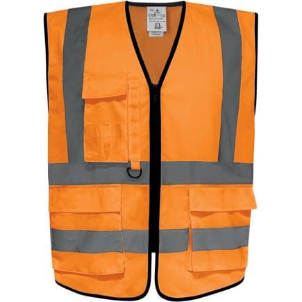 DELTA PLUS GILPOCORXX - Gilet multi-poches avec zip Gilet haute visibilité classe 2