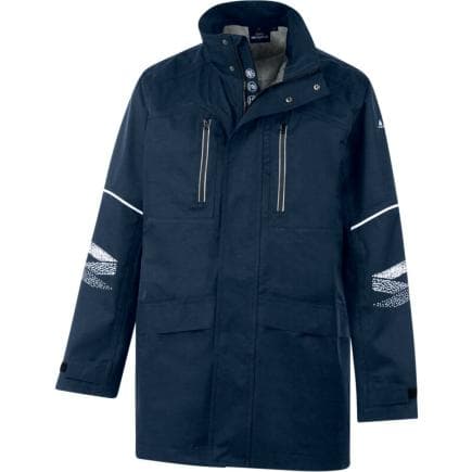 DELTA PLUS GRAFIBMXG - Parka haute visibilité imperméable et coupe-vent GRAFIZ BLEU MARINE
