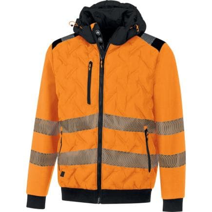 DELTA PLUS LUTHVORXX - Veste haute visibilité LUTONHV classe 2 orange fluo - noir