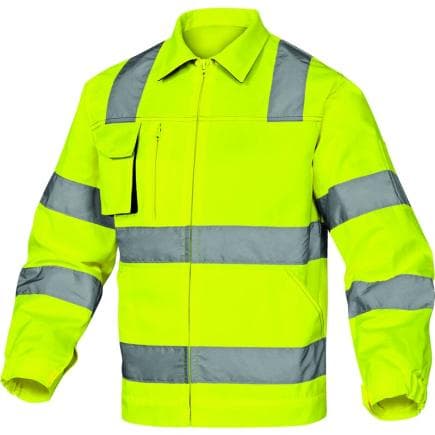 DELTA PLUS M2VHVJGXX - Veste de travail légère JAUNE-GRIS FLUORESCENT