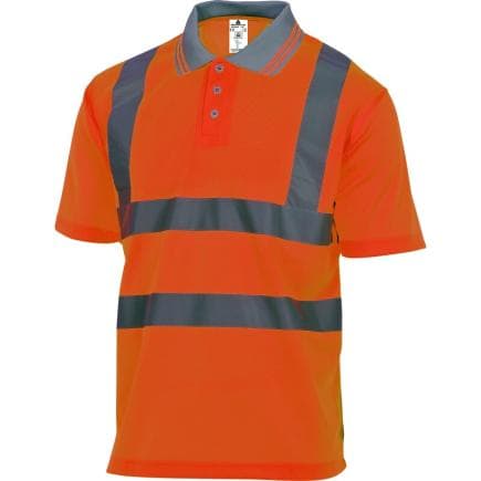 DELTA PLUS OFFSHOR3X - Polo à manches courtes orange fluo OFFSHORE