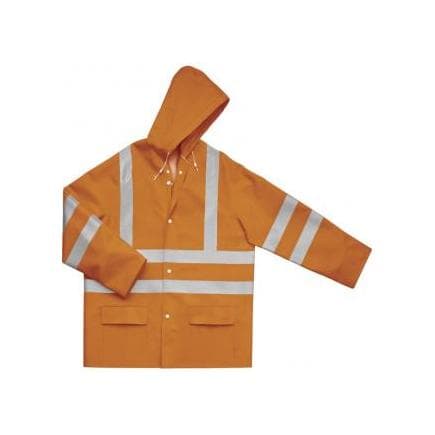 DELTA PLUS 900VESHVORGT - Veste de pluie hv orange fluo polyester enduit polyurethane exterieur
