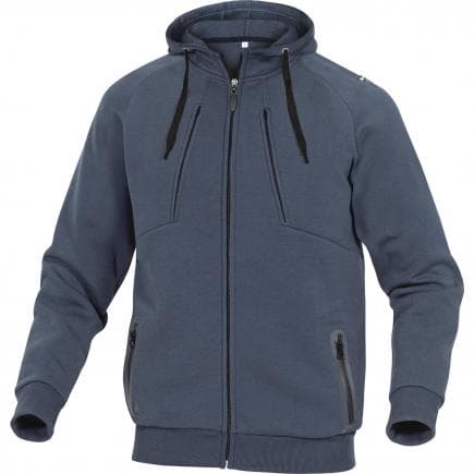DELTA PLUS ANZIOBMXX - Veste sweat molleton bleu marine polyester/coton