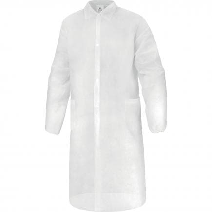 DELTA PLUS BLOUSPOXX - Blouse blanc polypropylene non-tisse