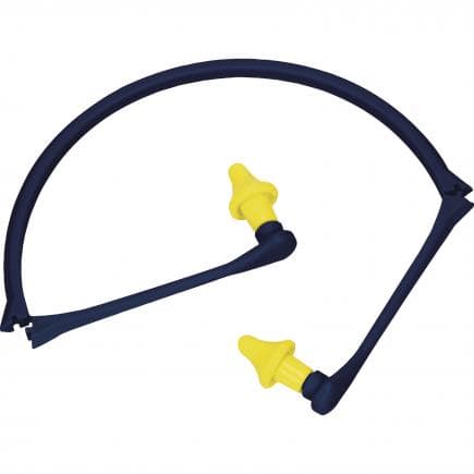 DELTA PLUS CONICAP01JA - Bouchons d'oreille bleu-jaune relies par arceau pliable (lot muliple)