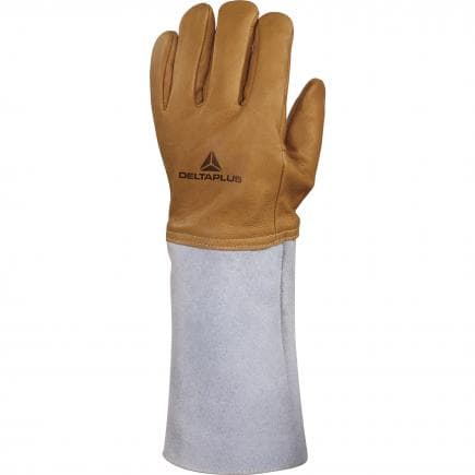 DELTA PLUS CRYOG10 - Gant gris-beige cuir cryogenique traite hydrofuge (lot muliple)