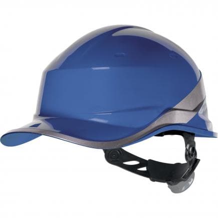 DELTA PLUS DIAM5BLFL - Casque de chantier bleu forme casquette baseball